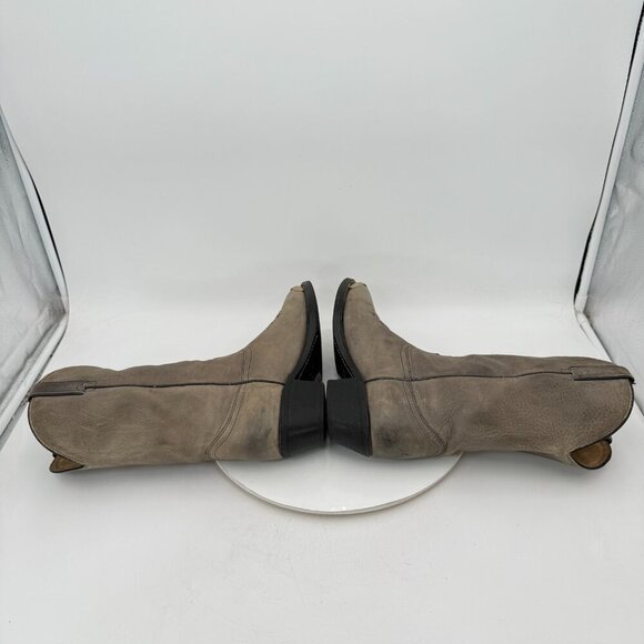 Durango Men Size 9D 21775 Light Grey Leather Pointed Toe Pull On Western Boot - Picture 6 of 14